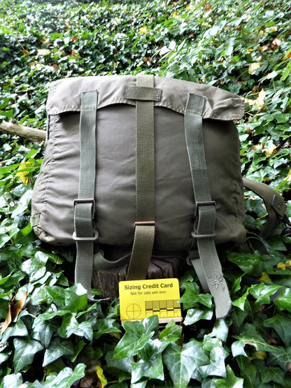 Austrian Olive Drab Daysack Rucksack Backpack Daysack Huggins Attic    [Huggins attic]