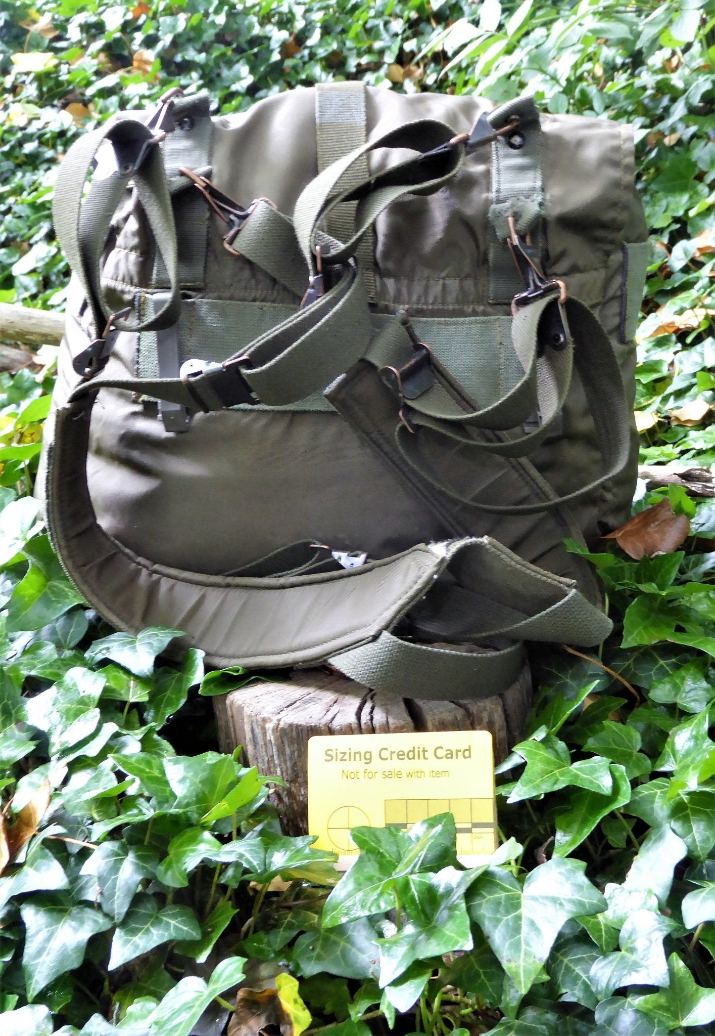 Austrian Olive Drab Daysack Rucksack Backpack Daysack Huggins Attic    [Huggins attic]