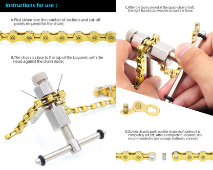 Bicycle Chain Cutter & Spare Parts Cycling Bicycle Chain cutter kit Huggins Attic    [Huggins attic]