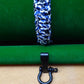 Paracord Buckle Bracelet kits with choice of colours Paracord Huggins Attic Blue Camo Black Buckle  [Huggins attic]
