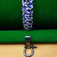 Paracord Buckle Bracelet kits with choice of colours Paracord Huggins Attic Blue Camo Silver look buckle  [Huggins attic]