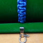 Paracord Buckle Bracelet kits with choice of colours Paracord Huggins Attic Blue Silver look buckle  [Huggins attic]