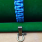 Paracord Buckle Bracelet kits with choice of colours Paracord Huggins Attic Blue Antique Brass  [Huggins attic]