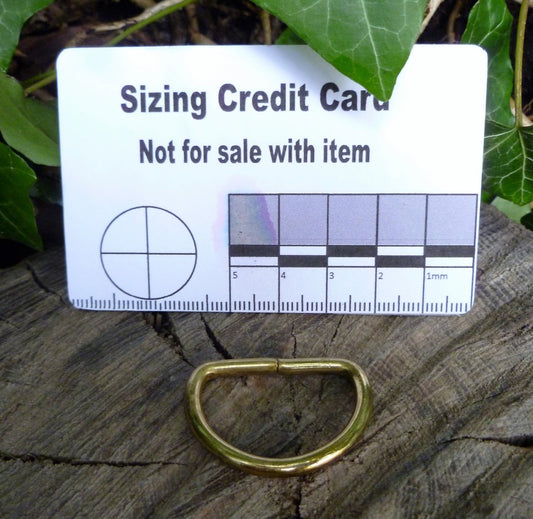 Brass D-rings for Leathercraft - 27mm (Internal) Brass Ring Huggins Attic 1 - Ring   [Huggins attic]