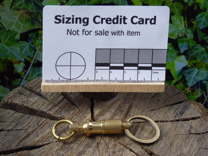 Brass Quick Release Keyrings - EDC tools Keyring Huggins Attic    [Huggins attic]