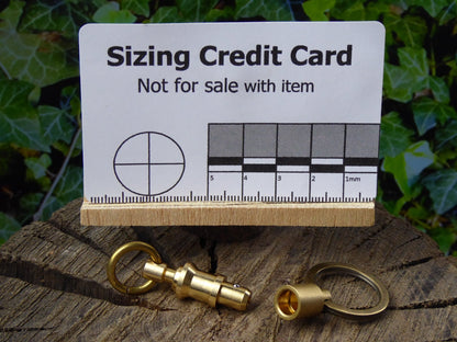 Brass Quick Release Keyrings - EDC tools Keyring Huggins Attic    [Huggins attic]