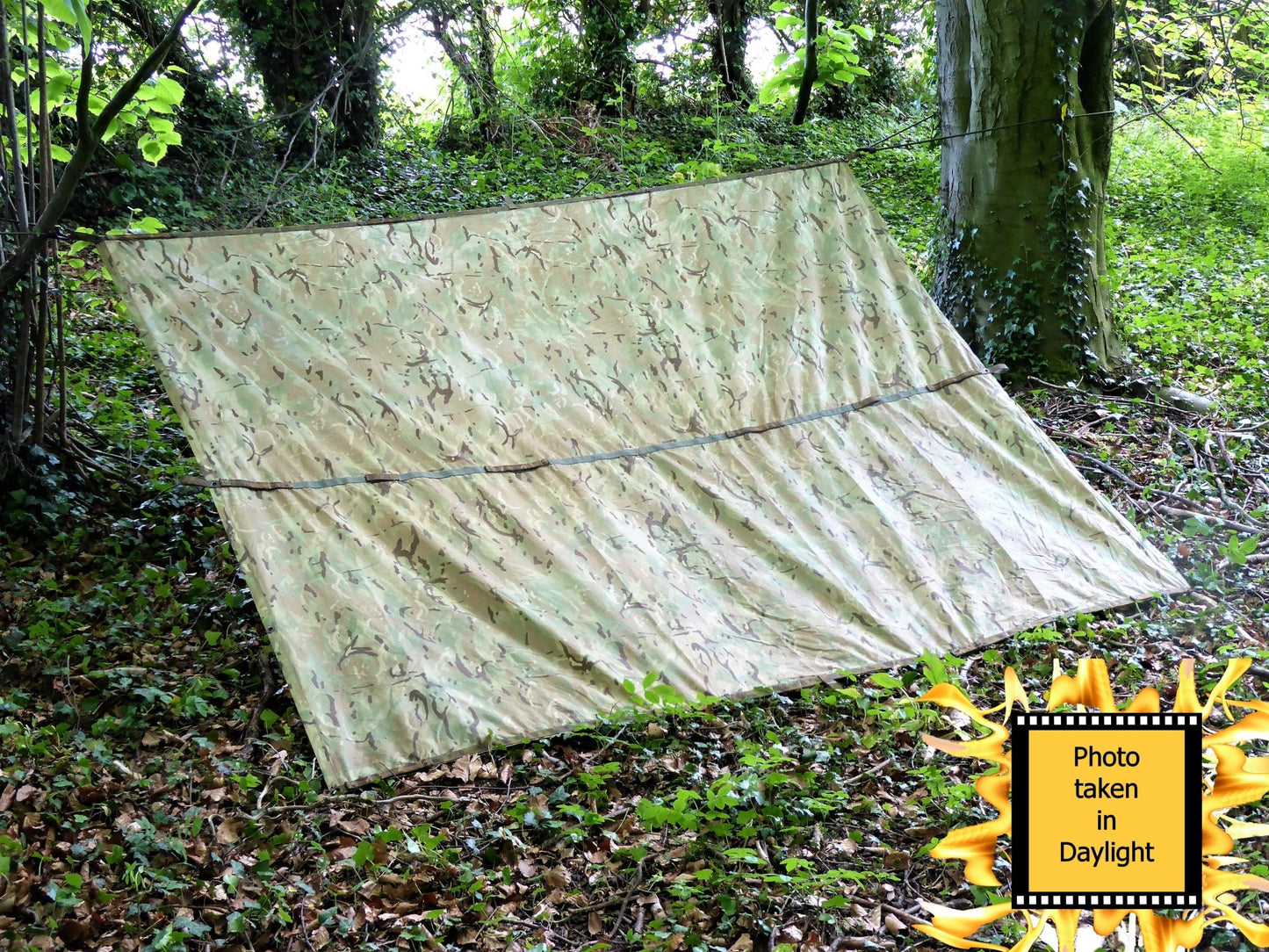 BRITISH ARMY Basha Grade 1 USED DPM MTP Desert versatile piece of equipment that can be used for a variety of outdoor activities Basha Huggins Attic MTP   [Huggins attic]