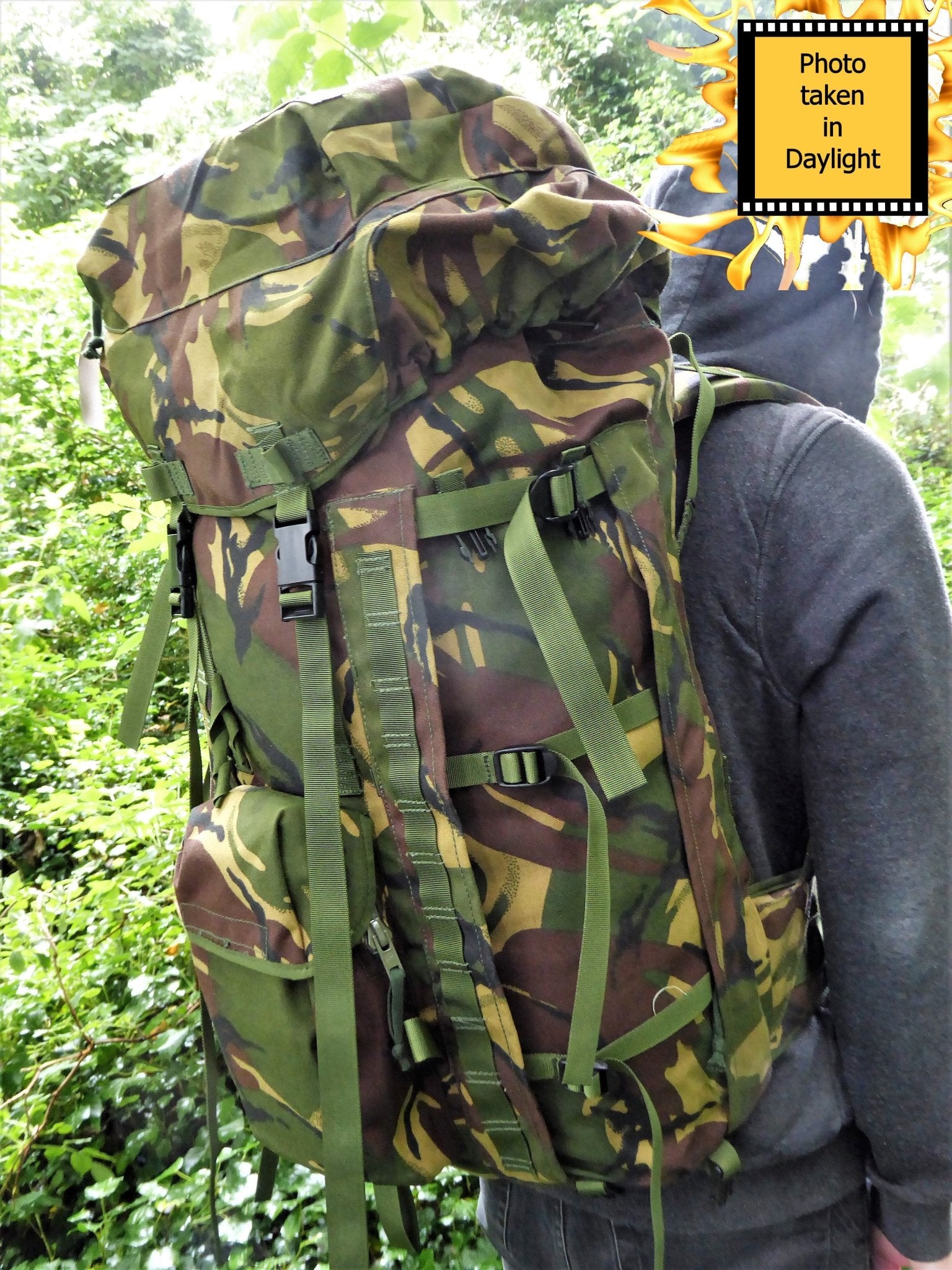 Military surplus outlet backpacks