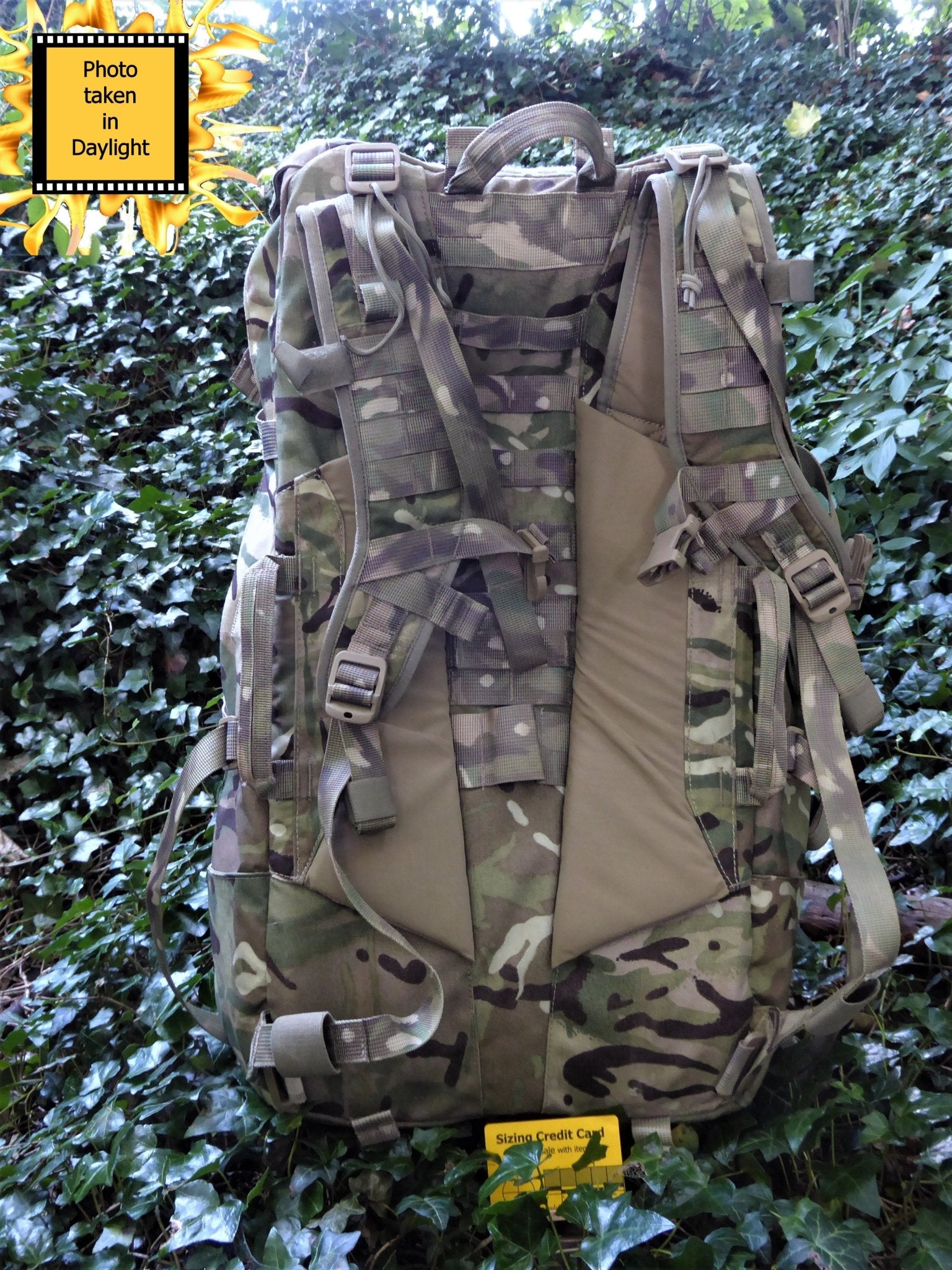 British Army Surplus MTP Virtus Bergen 65 litre main sack, with double zip entry to top and bottom. Bergen Huggins Attic    [Huggins attic]