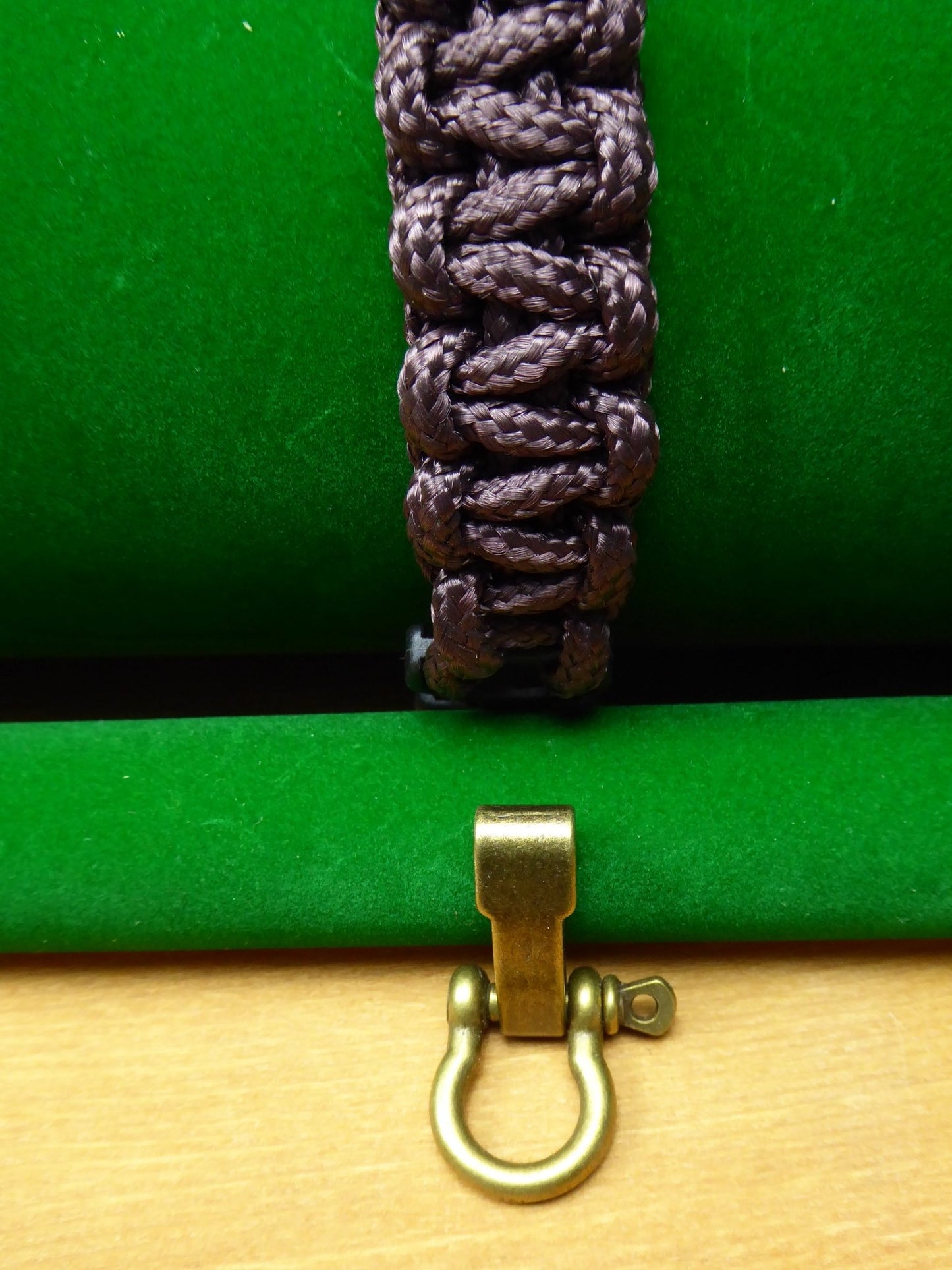 Brown Paracord with choice of Buckle Bracelet kit Paracord Huggins Attic Antique Brass Buckle   [Huggins attic]