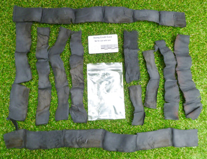 Char cloth in re-sealable Bag for Firelighting Tinder Huggins Attic    [Huggins attic]