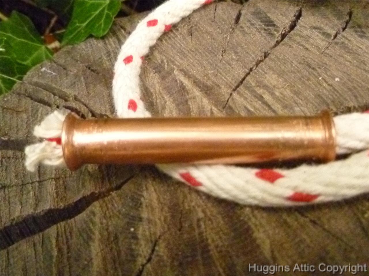 Copper Slow Match & Spare Fire lighting taper  Huggins Attic    [Huggins attic]