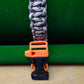Paracord Buckle Bracelet kits with choice of colours Paracord Huggins Attic Desert Camo Black & Orange plastic whistle Buckle  [Huggins attic]
