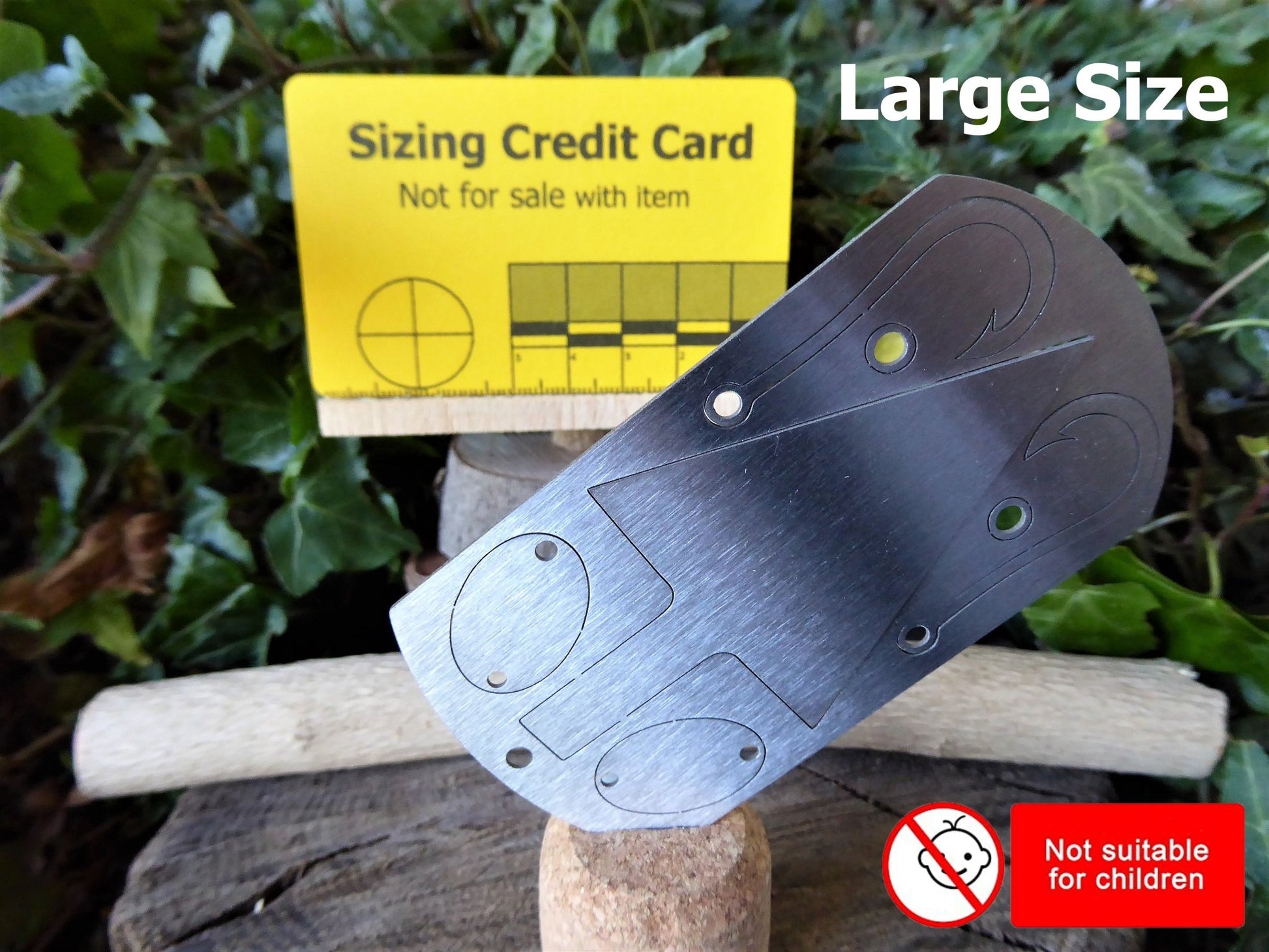 Dog Tag Survival Card, Spear, Fish Hooks Dog tag Huggins Attic Large   [Huggins attic]