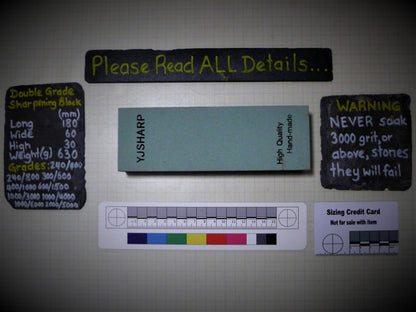 Double Sided & Graded Sharpening Stone - 240/400 Sharpening Stone Huggins Attic    [Huggins attic]