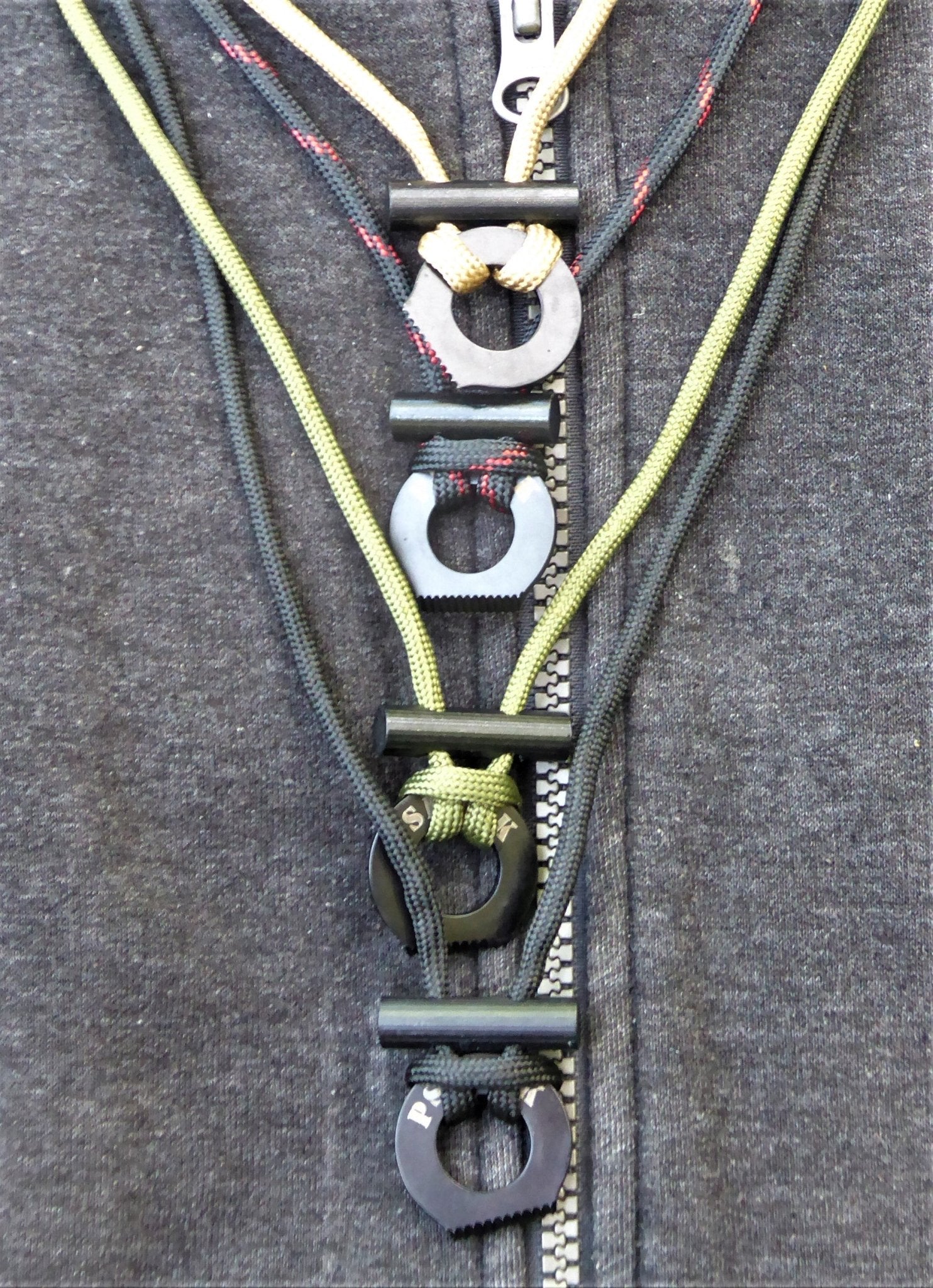 Firesteel toggle necklace, scraper, paracord Firesteel Hugginsattic    [Huggins attic]