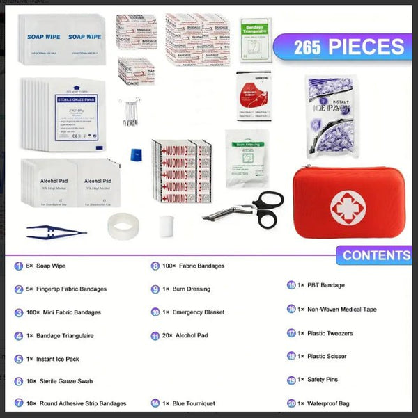 First Aid kit for Bushcraft, Campers, Hikers, – Hugginsattic