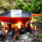 Folding Pan Stand - Bushcraft style - Medium Folding Fire Grill Huggins Attic    [Huggins attic]