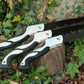 Folding pruning saws in three sizes small, medium and large Folding Saw Hugginsattic    [Huggins attic]