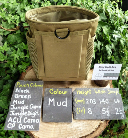 Foraging Pouches, Metal detecting or Paintball Foraging Pouch Huggins Attic Mud   [Huggins attic]