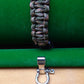 Paracord Buckle Bracelet kits with choice of colours Paracord Huggins Attic Green Camo Silver look buckle  [Huggins attic]