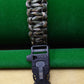 Paracord Buckle Bracelet kits with choice of colours Paracord Huggins Attic Green Camo Black Plastic firesteel scraper & whistle Buckle  [Huggins attic]
