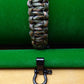 Paracord Buckle Bracelet kits with choice of colours Paracord Huggins Attic Green Camo Shiny Black Buckle  [Huggins attic]