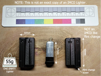 IMITATION IMCO 6800 Patterned Lighter,with candle Lighter Huggins Attic    [Huggins attic]