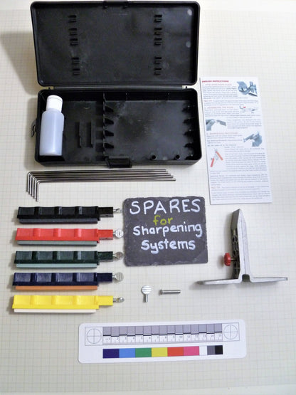 Knife Sharpening System - to sharpen a blade Sharpener Set Huggins Attic    [Huggins attic]