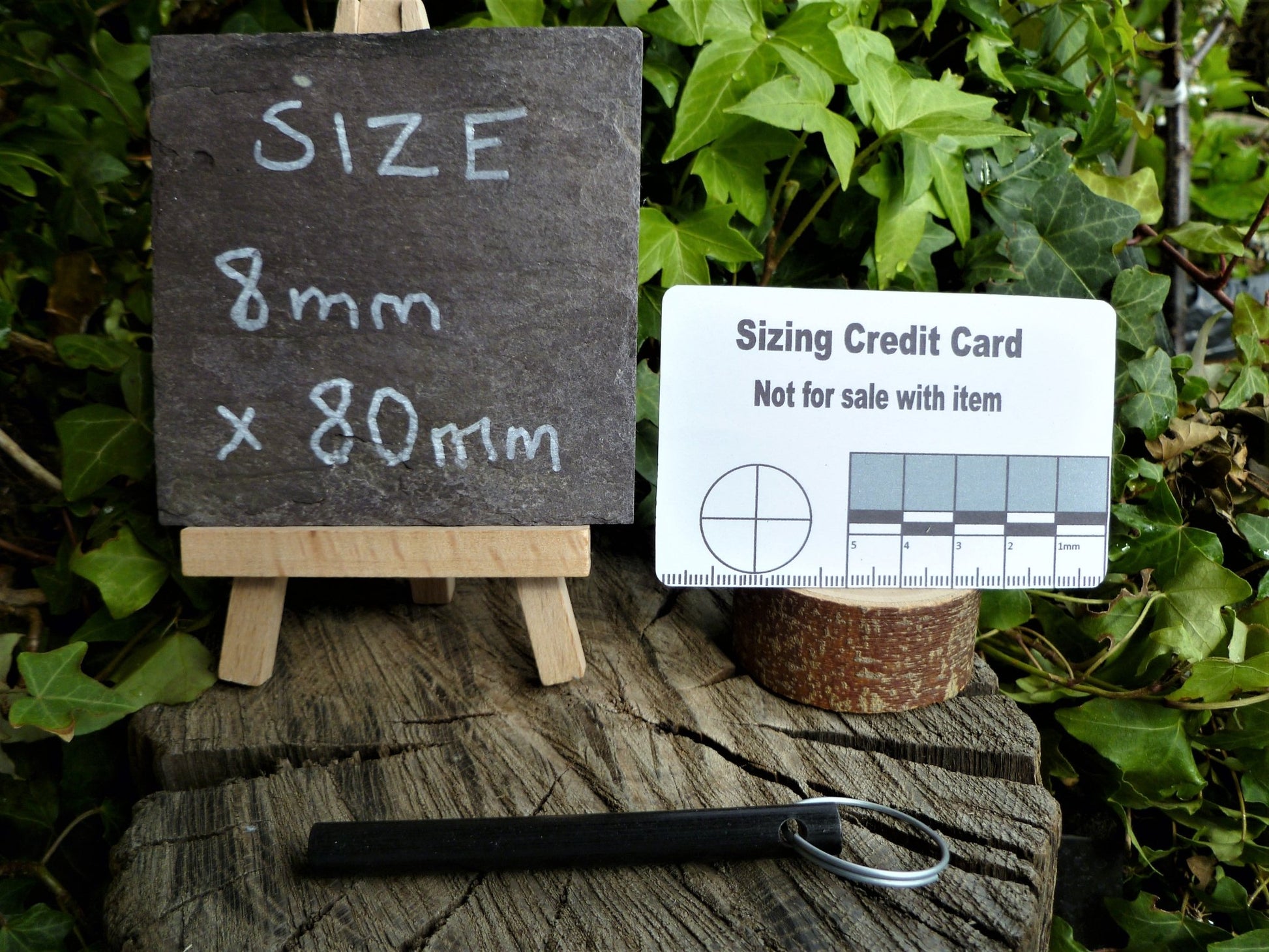 Lanyard holed Firesteel (Ferrocerium Rod) Firesteel Huggins Attic Holed Blank Firesteel 8mm x 80mm   [Huggins attic]