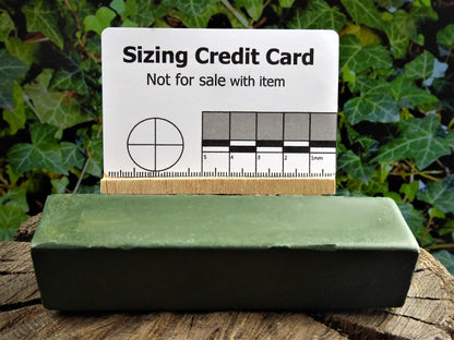 Large Green Honing Compound Block most edge tools Honing Block Huggins Attic    [Huggins attic]