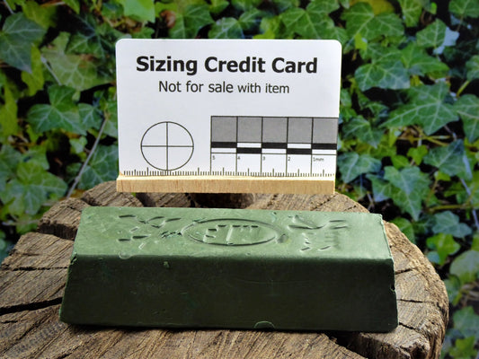 Large Green Honing Compound Block for most edge tools Honing Block Huggins Attic    [Huggins attic]