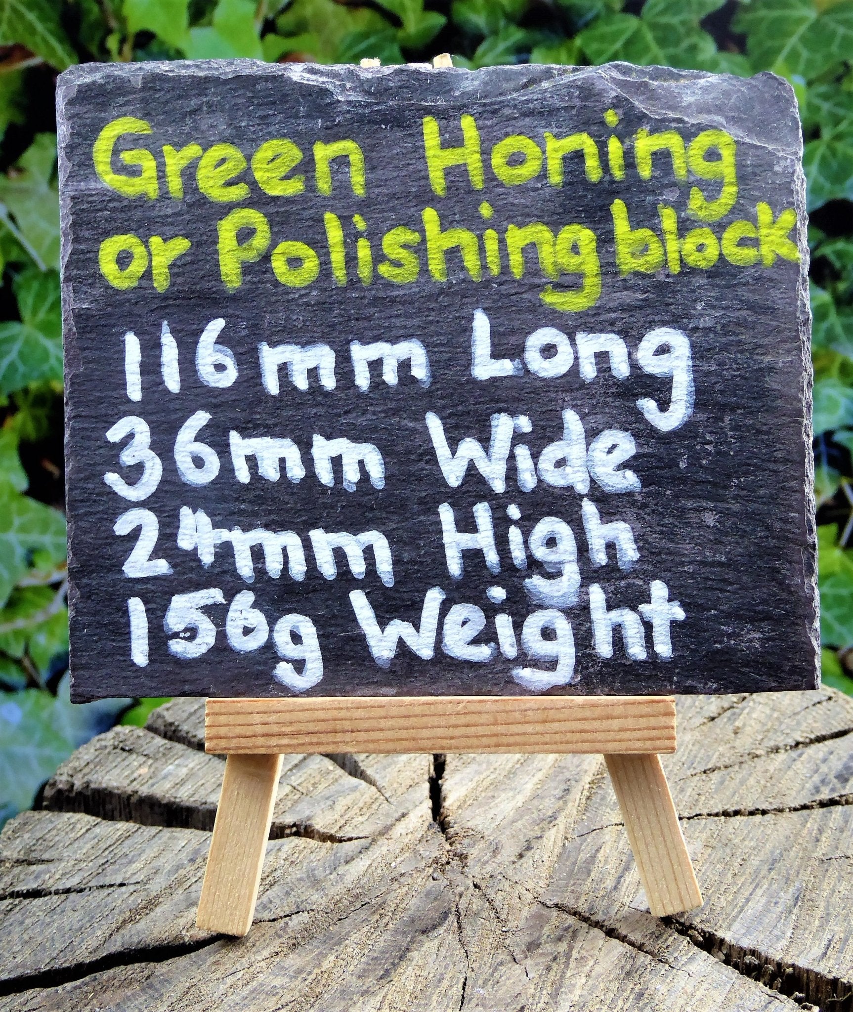 Large Green Honing Compound Block most edge tools Honing Block Huggins Attic    [Huggins attic]