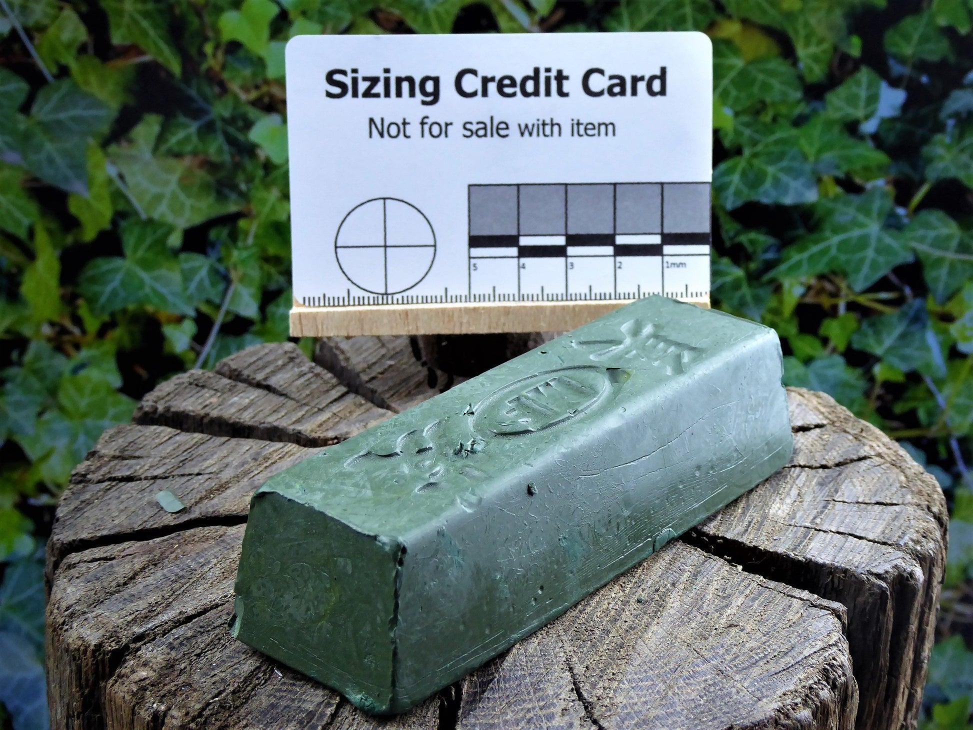 Large Green Honing Compound Block most edge tools Honing Block Huggins Attic    [Huggins attic]