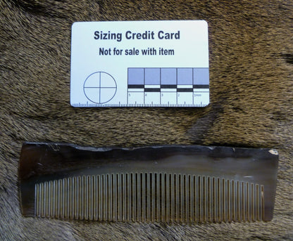 Large Horn Comb for Hair Care - natural. Comb Huggins Attic    [Huggins attic]