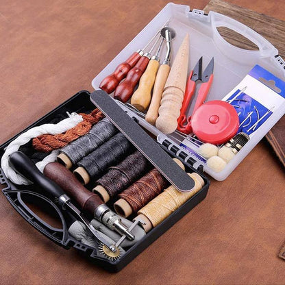 Leathercraft kit useful for other interests Leather Craft kit Hugginsattic    [Huggins attic]