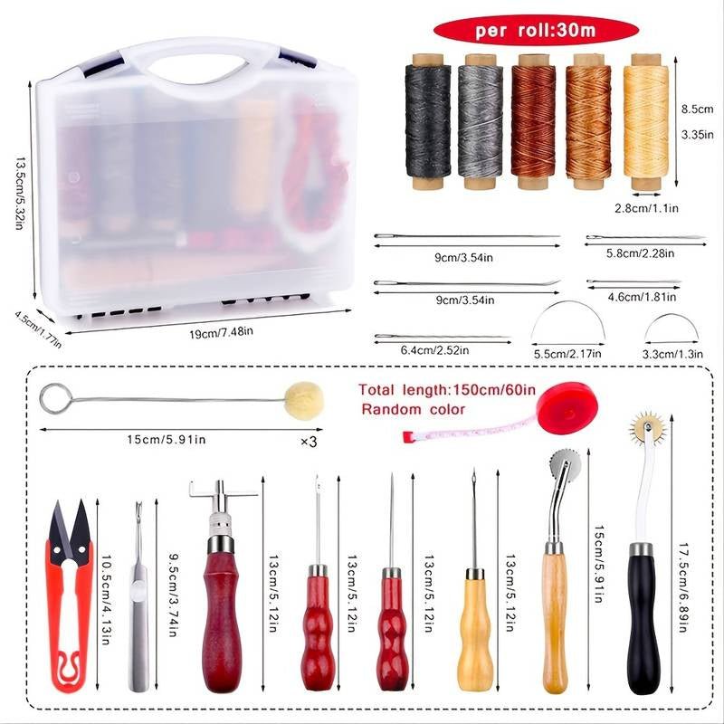 Leathercraft kit useful for other interests Leather Craft kit Hugginsattic    [Huggins attic]