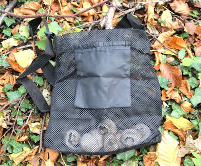 Mesh mushroom foraging Bag for Bushcraft, Mushroom Bag Hugginsattic    [Huggins attic]