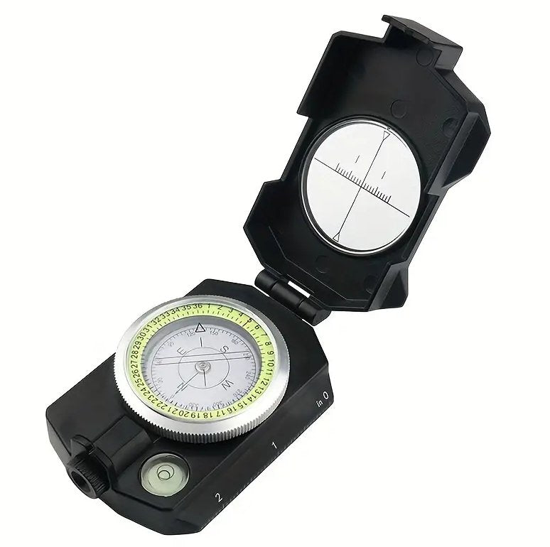 Military Lensmatic Lightweight Sighting Compass Compass Hugginsattic    [Huggins attic]