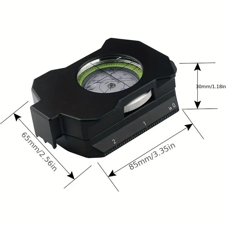 Military Lensmatic Lightweight Sighting Compass Compass Hugginsattic    [Huggins attic]