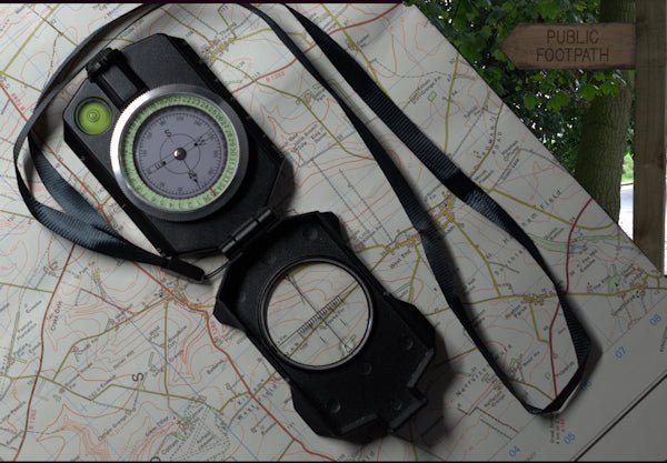 Military Lensmatic Lightweight Sighting Compass Compass Hugginsattic    [Huggins attic]