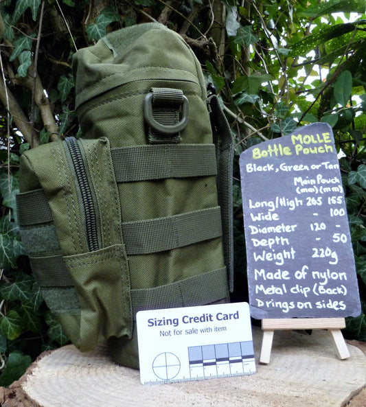 Molle Bottle Pouches choose from 3 Colours Molle Bottle Pouch Huggins Attic    [Huggins attic]