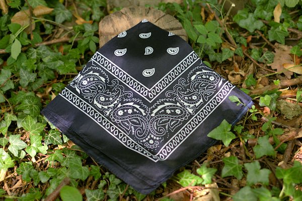 Multi-purpose Bandanas in three colours useful for infinite purposes in the great outdoors Bandana Hugginsattic Dark Blue   [Huggins attic]