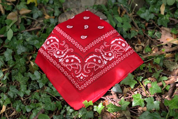 Multi-purpose Bandanas in three colours useful for infinite purposes in the great outdoors Bandana Hugginsattic Red   [Huggins attic]