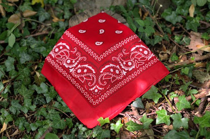 Multi-purpose Bandanas in three colours, Bandana Hugginsattic Red   [Huggins attic]