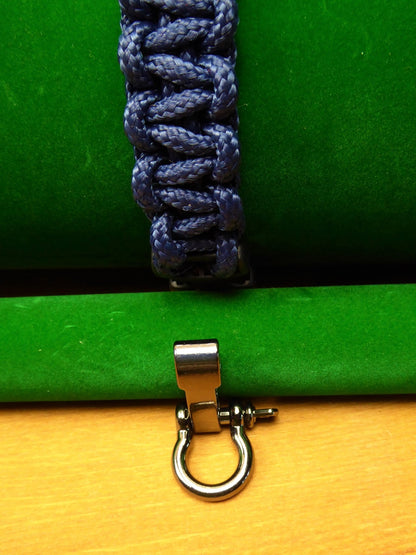 Navy Blue Paracord choice of Buckle Bracelet kit Paracord Huggins Attic Gun Metal Buckle [Huggins attic]