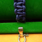 Paracord Buckle Bracelet kits with choice of colours Paracord Huggins Attic Navy Blue Silver look buckle  [Huggins attic]