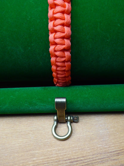 Paracord Buckle Bracelet kits even more colours Paracord Huggins Attic Orange Antique Brass Buckle  [Huggins attic]
