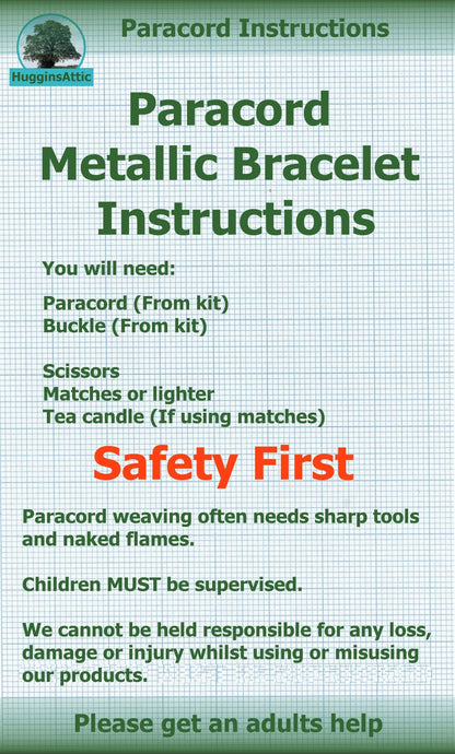 Paracord Buckle Bracelet kits even more colours Paracord Huggins Attic    [Huggins attic]