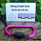 Pair of Pink Screw gate Carabiners. Great to attach to backpacks, bags, keyrings, kettles, tents, and ropes. NOT FOR CLIMBING or HEAVY WEIGHTS. Carabiner Huggins Attic    [Huggins attic]